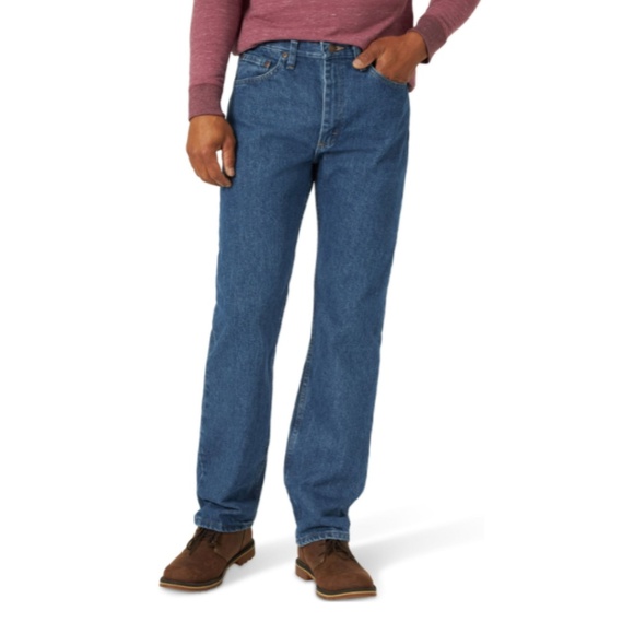 Wrangler Men’s Regular Fit Medium Wash Jeans (Size 37) - Picture 3 of 9